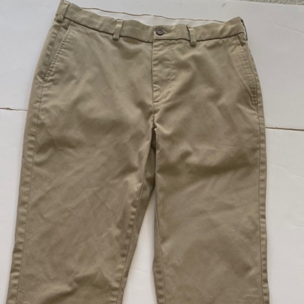 George Men's Khaki Straight-Leg Chinos